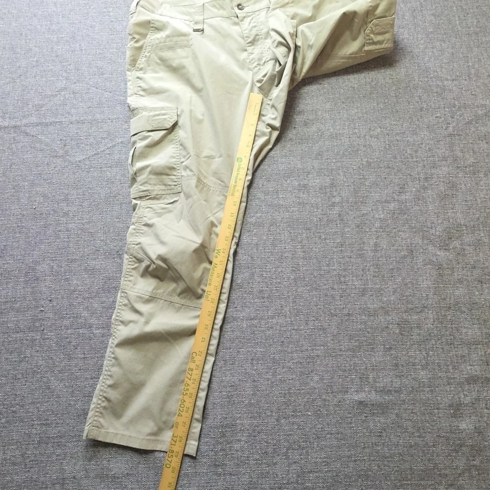 5.11 Tactical Cargo Pants Mens 36x30 Beige Ripstop Workwear Utility 74512-055